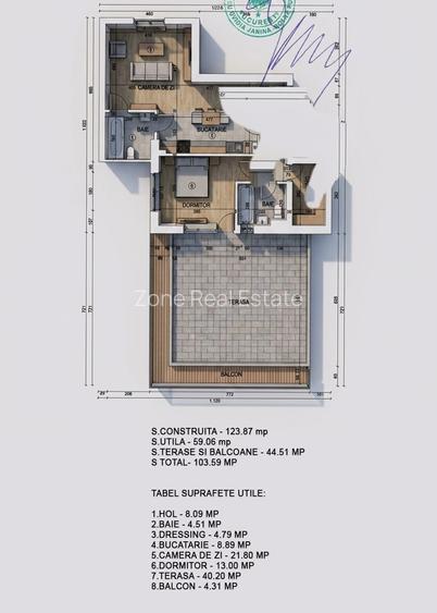 2 camere -bloc nou High Garden East,terasă generoasa 40 mp - 1