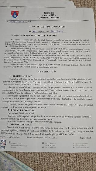 Teren Intravilan 13848 mp deschidere la A1 zona Carrefour Militari - 2