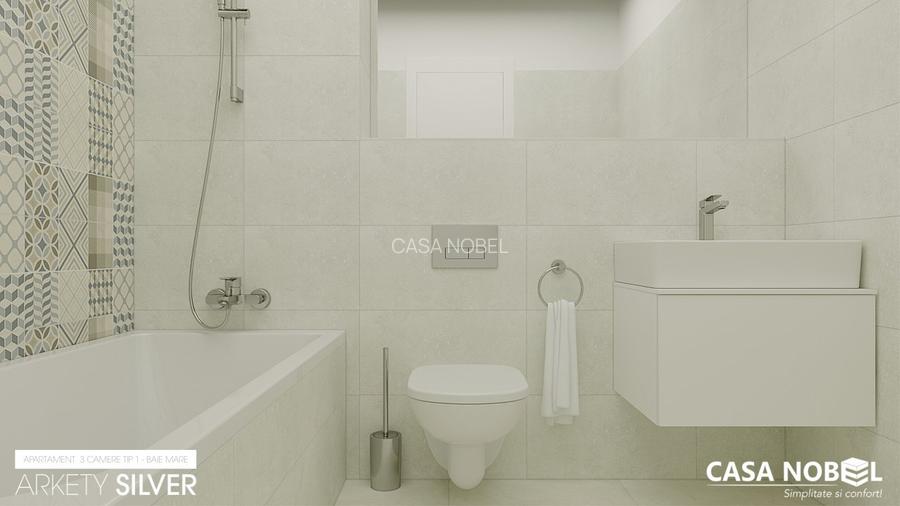 Apartament 3 camere decomandat Tip 2V - 4