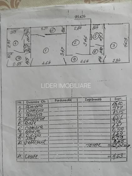 Berceni - Obregia,P-ta Straduintei, 3 camere de vanzare, etaj 3 / 4, confort 1 - 4