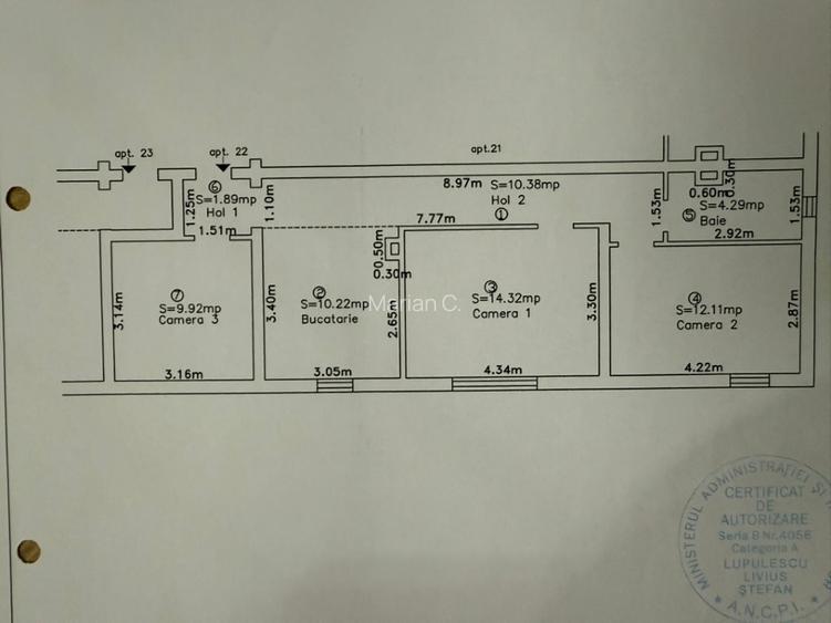Proprietar - Apartament 3 Cam. Bvd. Dambovita-Sagului Mobilat/Utilat - 11