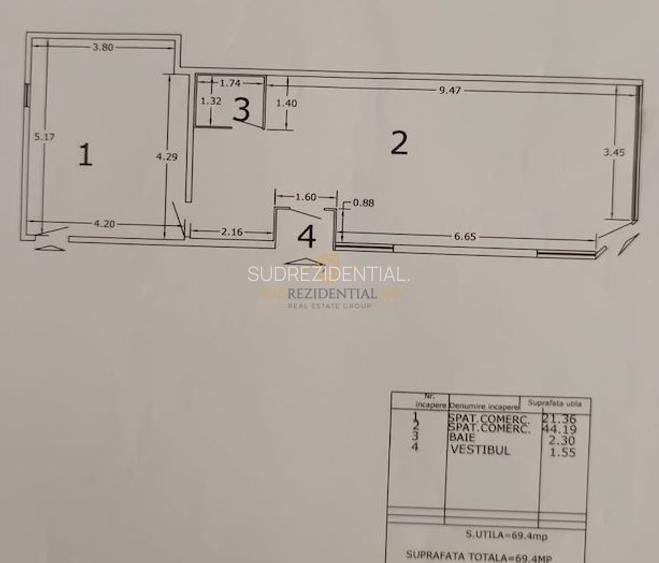 Spațiu de inchiriat - potențial comercial în zona Aparatorii Patriei - 1