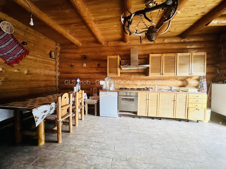 Cabana vânătorească din lemn cu vedere spectaculoasa, langa Castelul Cantacuzino - 13