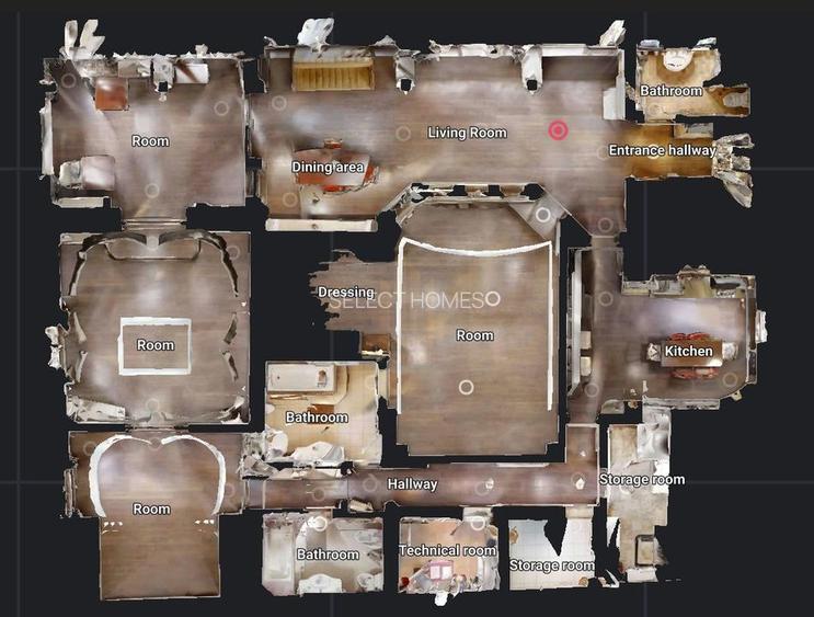 Apartament 5 camere de inchiriat in vila zona *Banu Manta* Tur virtual - 46