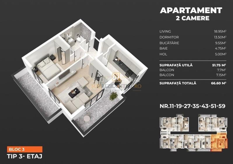 Apartament cu 2 camere, zona ideala in Popesti-Leordeni-metrou Berceni - 1