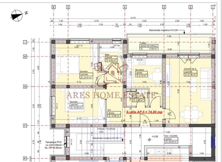 Apartament modern cu 3 camere la etajul 1 în bloc cu lift- TVA inclus - 1