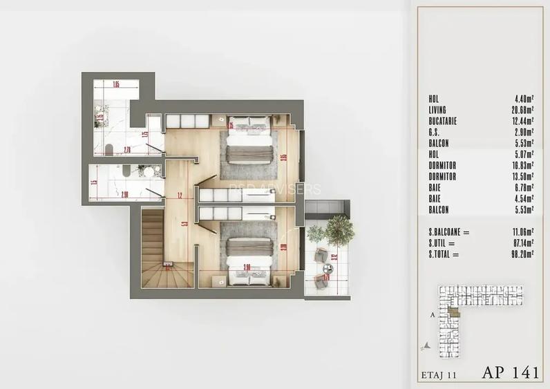 Apartament 3 Camere Duplex | View Superb | Sector 3 | Proiect Premium - 5