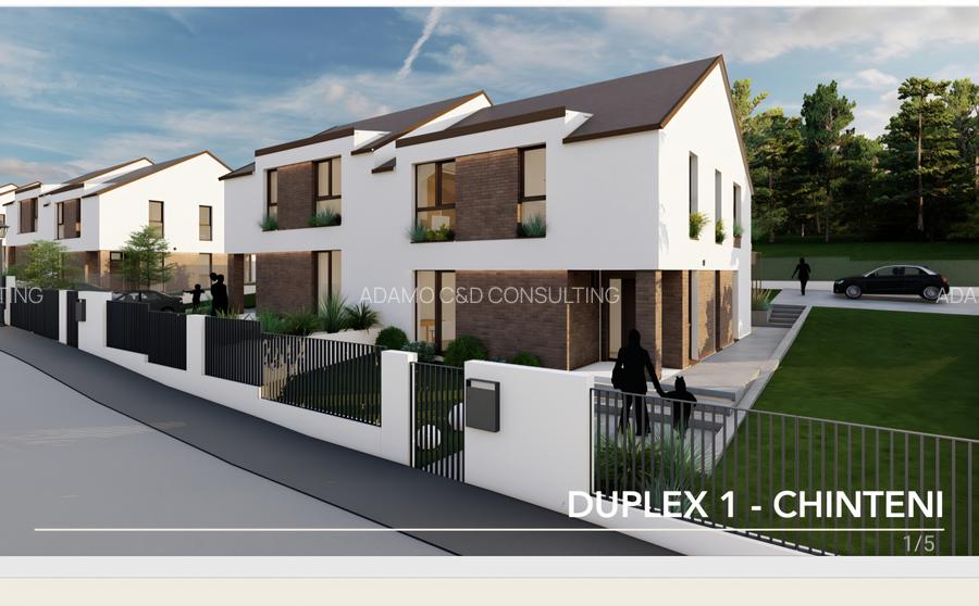 Terenuri autorizate pentru duplex in Chinteni (2 parcele de 876 mp)