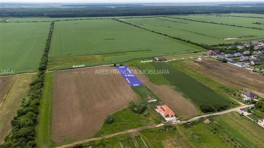 BUFTEA FLAMANZENI,TEREN INTRAVILAN 1660 MP,DESCHIDERE 17 M - 3