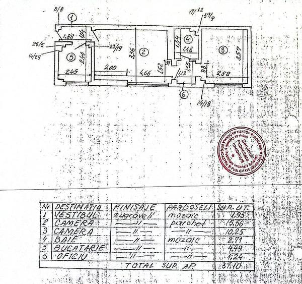 Apartament cu 2 camere, parter, intrare separată, Magheru - Piața Romană - 12