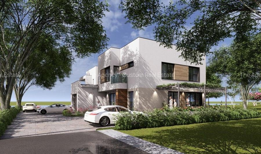 Duplex cu iesire la lac - 5 camere -Corbeanca, central - 9