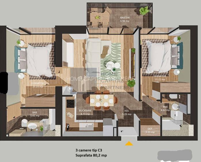 Apartament 3 camere, într-un bloc exclusivist din centrul Capitalei - 14