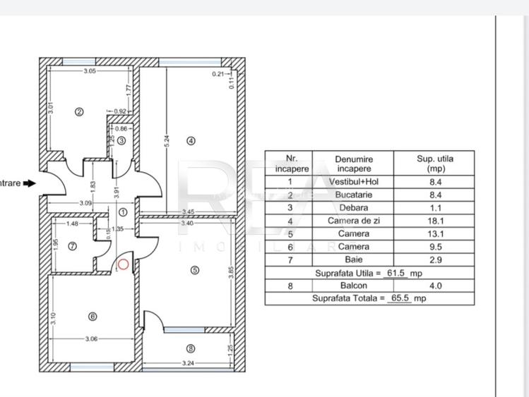3 camere, decomandat, et 1/4, anvelopat-Drumul Taberei - 8