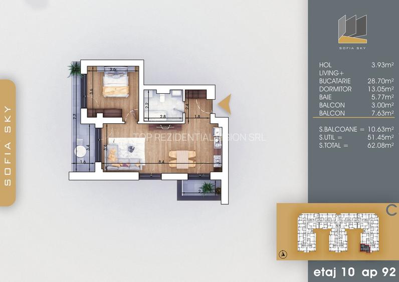 APARTAMENT 2 CAMERE/ ACTE GATA / SCOALA DE STAT/ METROU TECLU! - 4