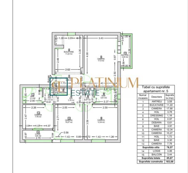 P3781 Apartament DECOMANDAT cu 4 camere, in zona Bucovinei  - 8