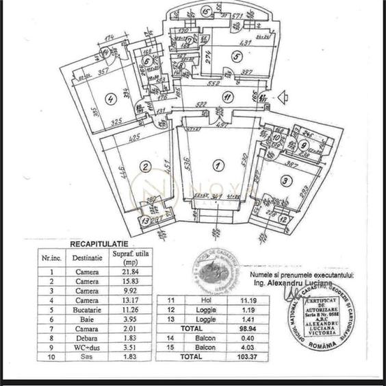 Vanzare Apartament  cu 4 camere zona Unirii - 29