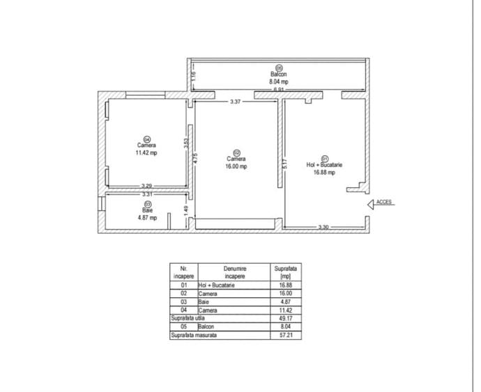COMISION 0% Apartament 2 Camere |49 mp | Circumvalatiunii - 13