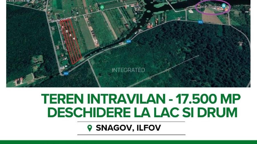 SNAGOV, Teren intravilan - 17.500 mp - DESCHIDERE LA LAC SI DRUM - 3