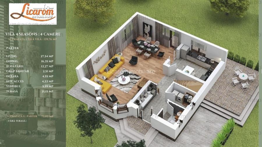 Vila Lux ,CRISTIAN, P+M, 4 camere,teren 567 mp, - 51