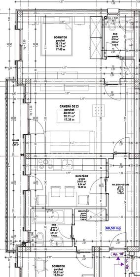 Apartament de vanzare cu 3 camere si 2 bai, in bloc nou, Calea Urseni, Giroc - 10