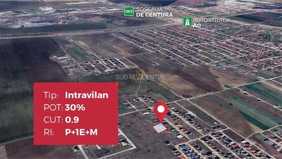 Teren intravilan excelent, suprafata 489 mp, intrare in comuna Berceni - 2