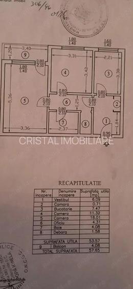 Apartament 2 camere Turda, etaj 2, decomandat, mobilat, bloc reabilitat - 10