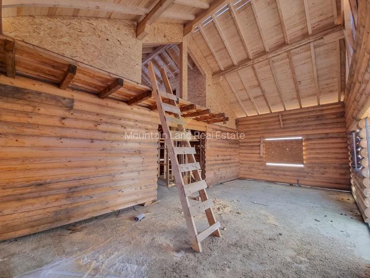 Cabana din bușteni la rosu pe teren 722 mp, Bod COMISION 0 - 7