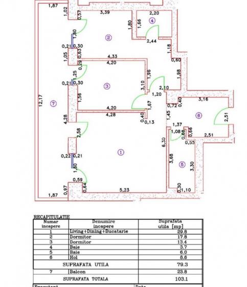 Apartament 3 camere Cortina 126 - 1