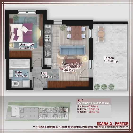Aparatament 2 camere decomandat Theodor Pallady metrou Nicolae Teclu - 3