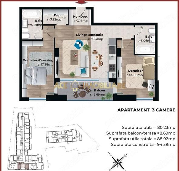 3 Camere de inchiriat | Parcul Carol | Metrou | Centrala | Parcare - 10