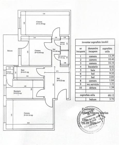 Apartament 3 camere 2 bai debara zona Semaforului - 18