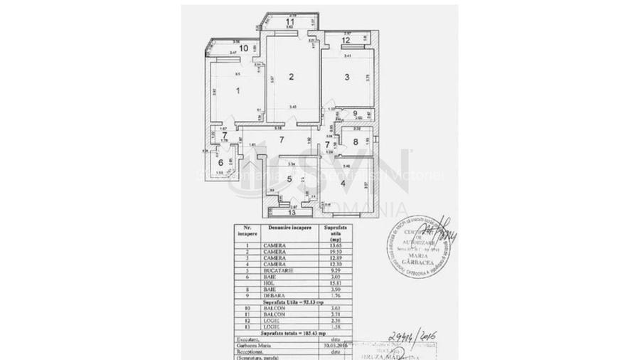 REA1025250 Apartament decomandat 4 camere l 2 bai l 4 balcoane l Baneasa - 16
