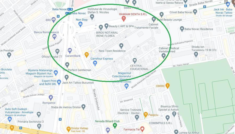 Baba Novac, Teren 420 mp cu AC de P+1 - 2