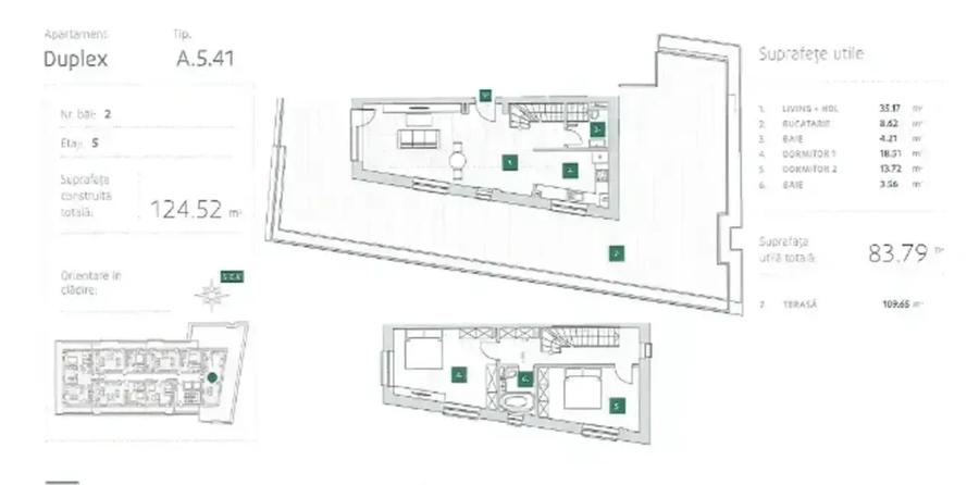 Duplex 3 camere+terasa 110mp I  Incalzire in pardoseala| Comision 0%| - 10