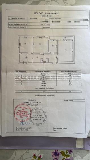 Apartament  3 camere Sat Vacanta - 120000 euro - 2