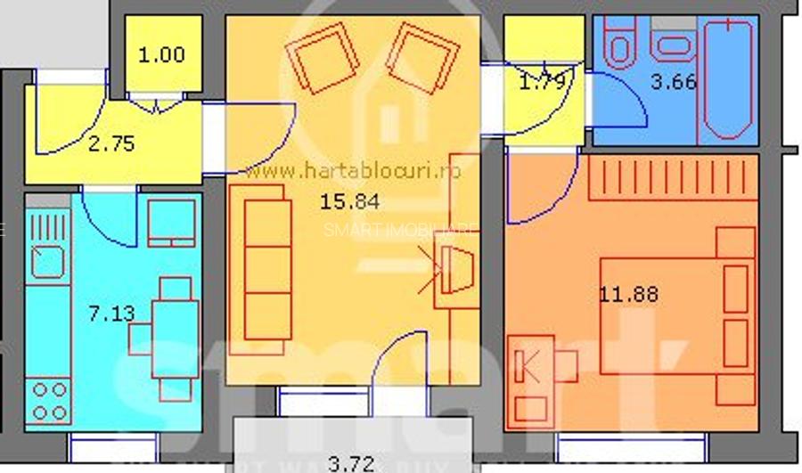 Apartament 2 zona Semicentrala  Strada Horea - 8