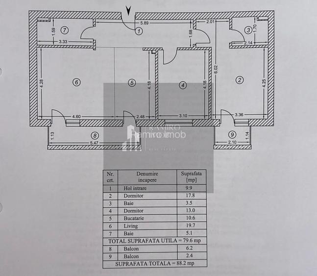Apartament 3 camere decomandat Grand Kristal Residence/loc parcare - 8