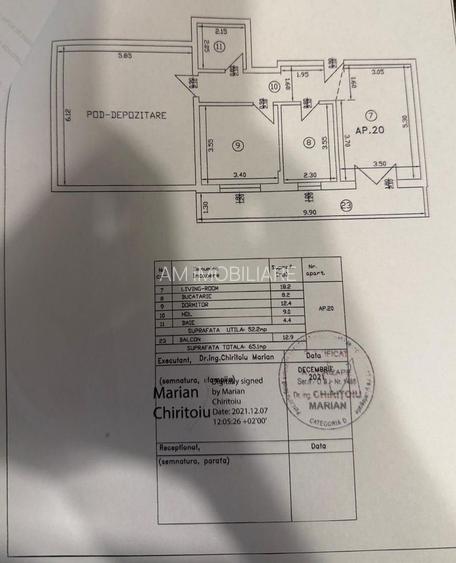 AP. 3 CAMERE SEMIMOBILAT, MUTARE IMEDIATA, PARCARE INCLUSA,COMISION 0% - 19