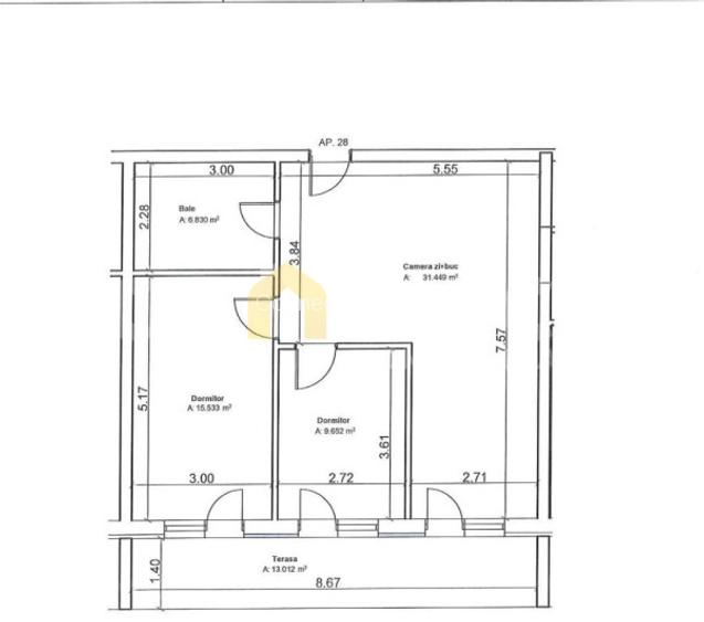 Apartament 3 camere | SU 62 mp | Terasa 13 mp | Zona Urusagului - Floresti - 6