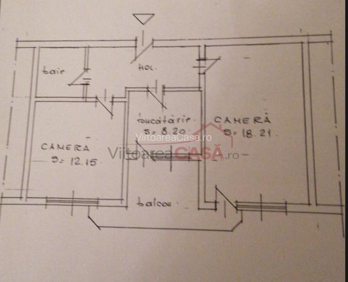Bd Dacia - 2 camere decomandat - etaj 5 din 8- bloc 1982 – metrou Obor - 1