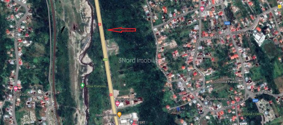 Cornu, Prahova, teren intravilan. 5.012mp, cu deschidere la DN1 38ml - 5