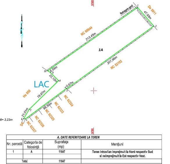 Teren Lac Snagov 12 000mp deschidere 120 ml la lac - 5