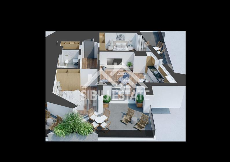 Apartament cu 2  camere-Design avangardist și confort contemporan - 4