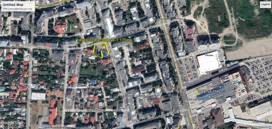 Teren de vanzare - zona Arena Mall - str. 22 Decembrie - 3