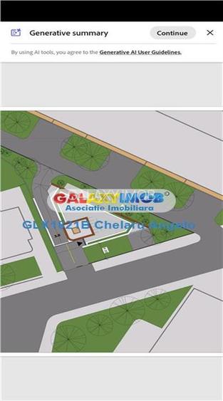 Domenii teren 422 mp cu autorizatie vila P+2 , deschidere 20 ml - 4