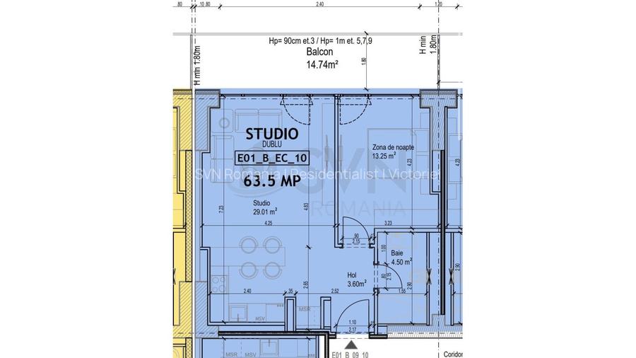 REA1026176 Apartament 2 camere I One Lake District I De vanzare - 12