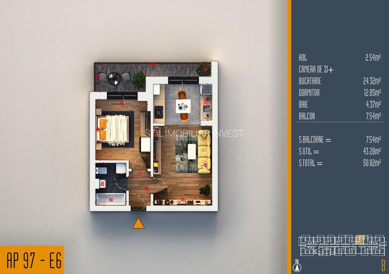 Apartament 2 camere OS,Theodor Pallady,Oportunitate,Pret de garsoniera - 4