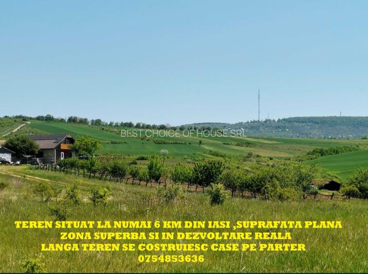 BUCIUM , 6 KM DIN IASI , teren perfect plan , 99.999 % acces pe asfalt - 2