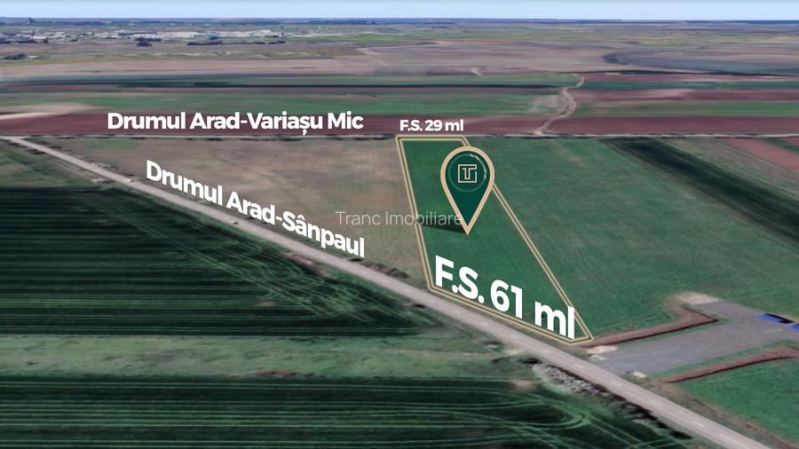 Teren strategic de 10.110 mp, lângă viitorul nod al Drumului Expres Arad-Oradea - 4