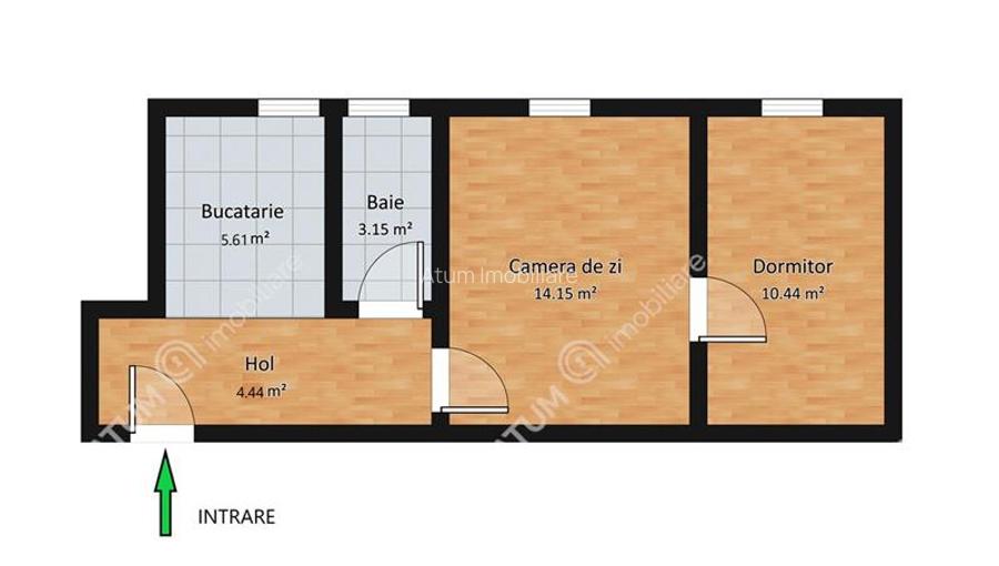 Apartament renovat cu 2 camere la etajul 1 zona Mihai Viteazu Sibiu - 7